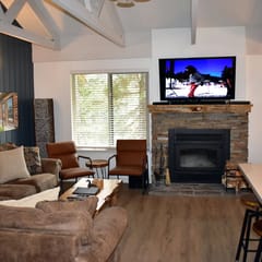 #142 A corner unit with a view of Mammoth Mountain from the dining area