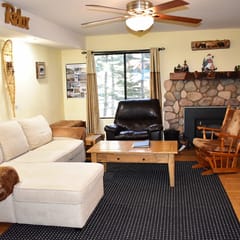 A bright corner unit with a modern mountain touch #101 steps to shuttle