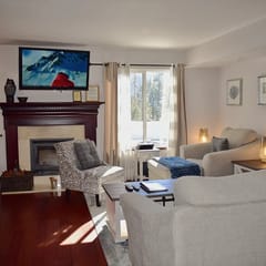 Roomy corner condo, #155 is just just steps to the Shuttle