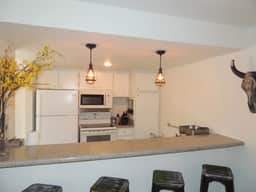 Modern corner condo #185, backs up to a treed lot - Image 4